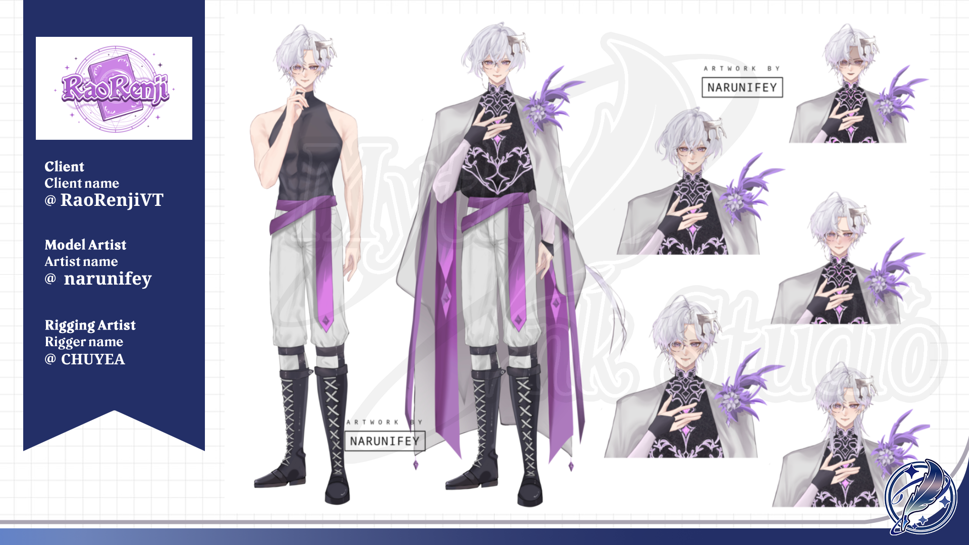 Live2D model showcase - Professional VTuber character design