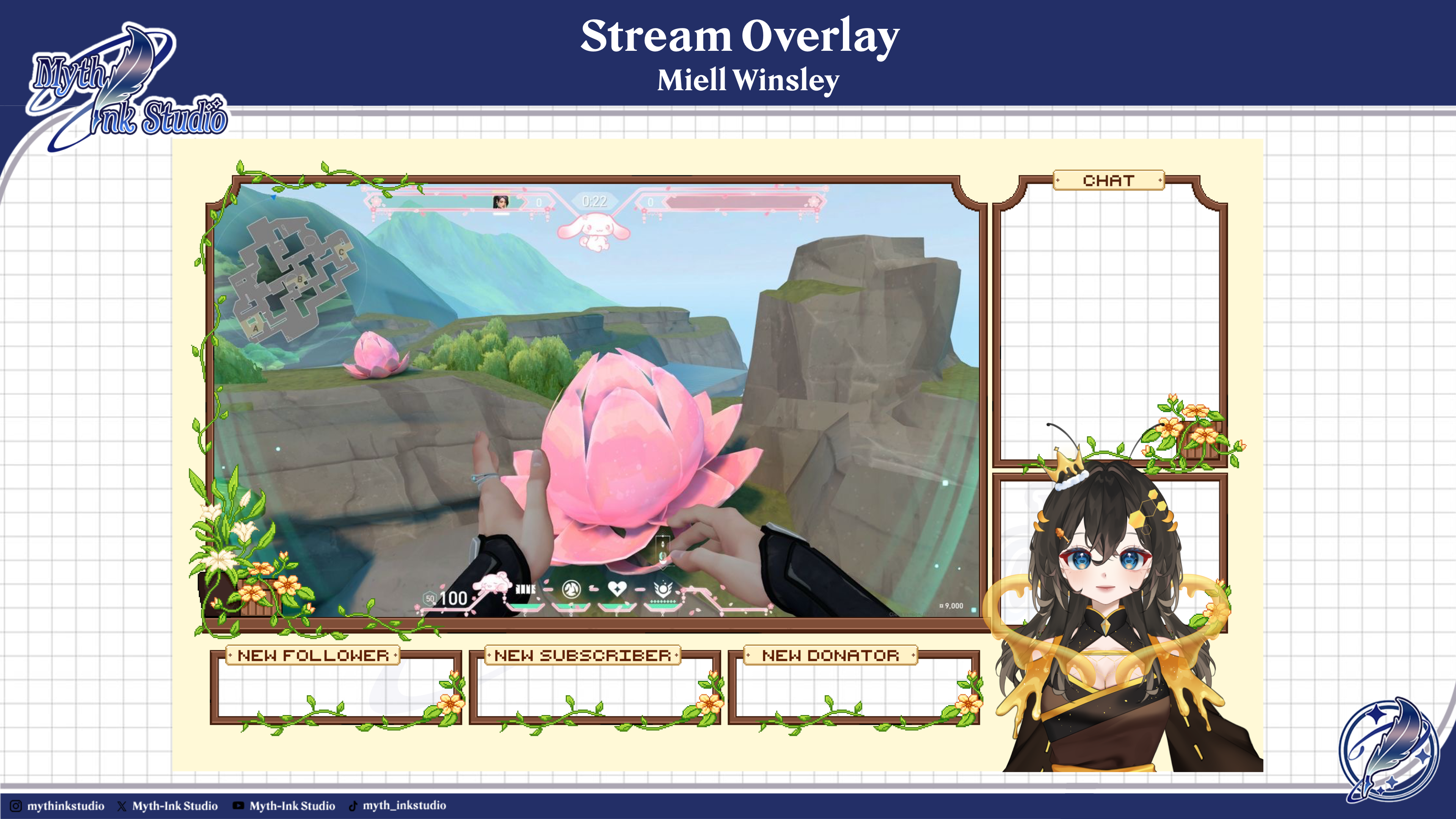 Custom streaming overlay design